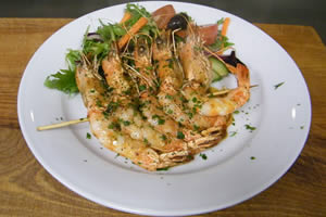 Spiedino di gamberoni