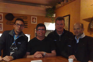 John Kirwin, Italian Rugby Executives & Chef Marco from Caffé Centrale